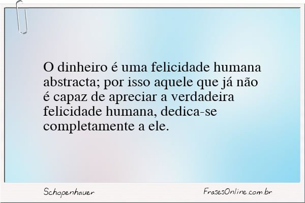 Frase de Schopenhauer