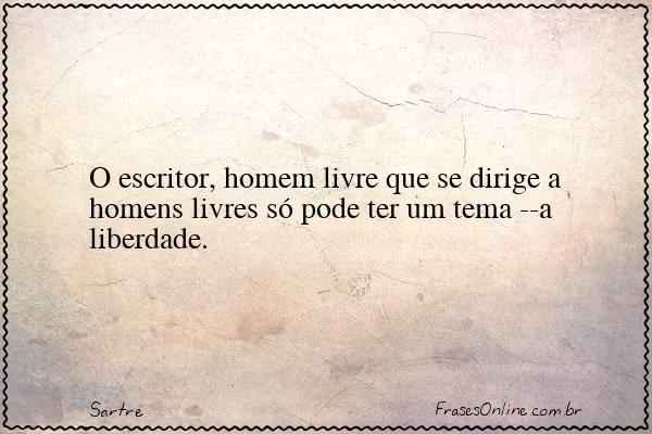 Frase de Sartre