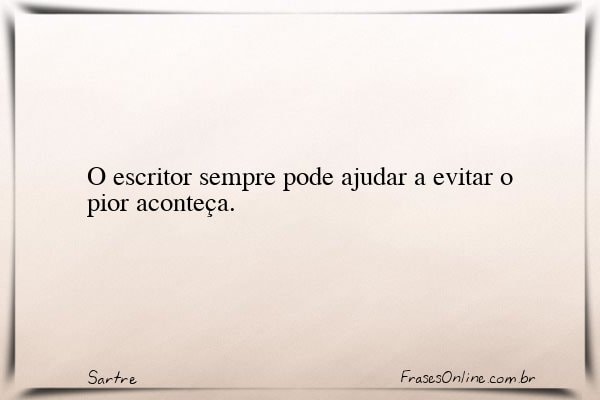 Frase de Sartre
