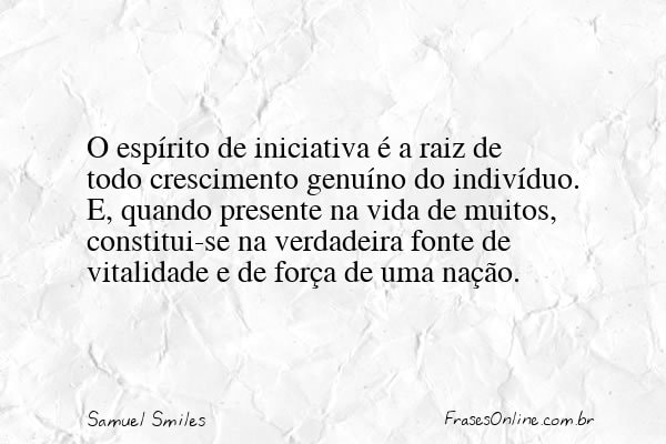 Frase de Samuel Smiles