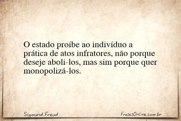Frase de Sigmund Freud