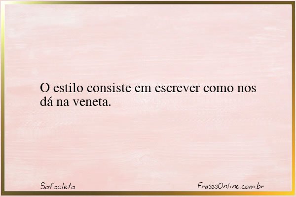 Frase de Sofocleto
