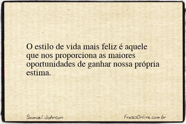 Frase de Samuel Johnson