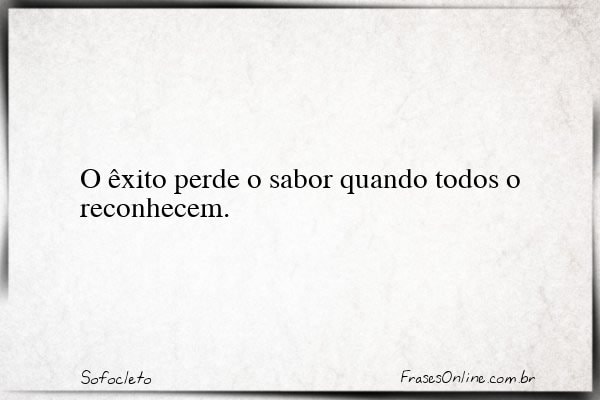 Frase de Sofocleto
