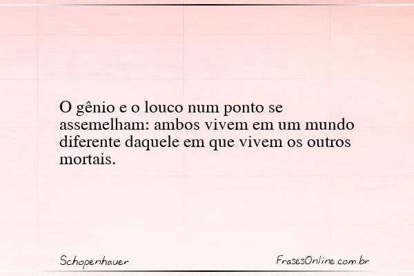 Frase de Schopenhauer