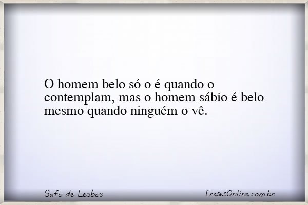 Frase de Safo de Lesbos