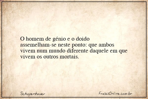 Frase de Schopenhauer