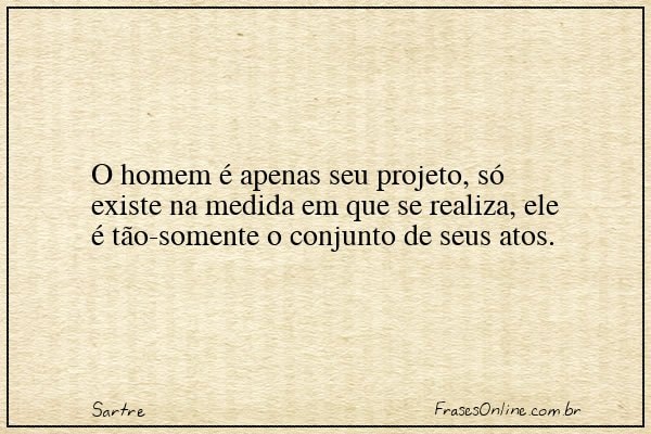Frase de Sartre