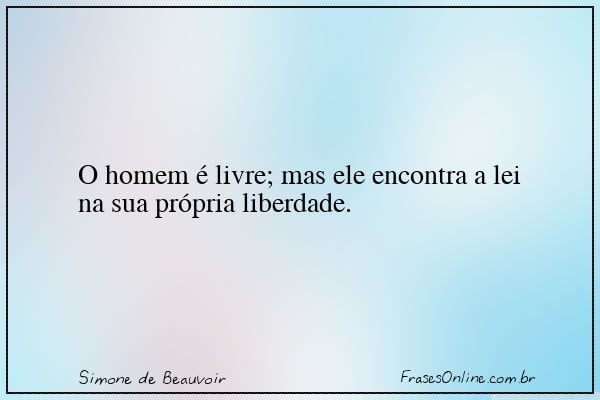 Frase de Simone de Beauvoir