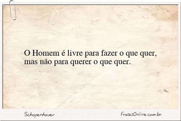 Frase de Schopenhauer