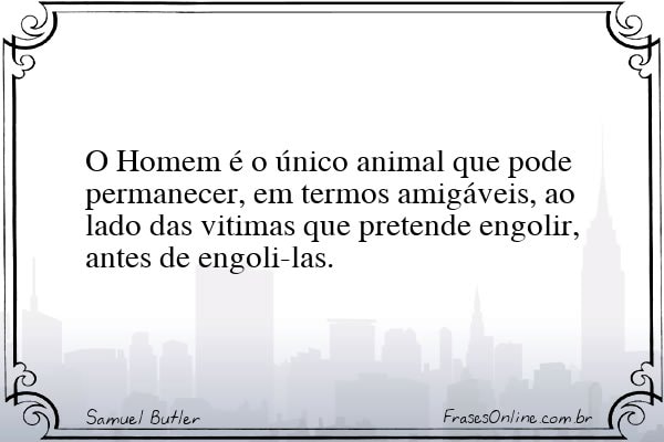 Frase de Samuel Butler