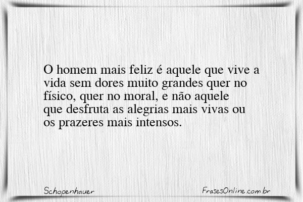 Frase de Schopenhauer