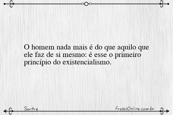 Frase de Sartre