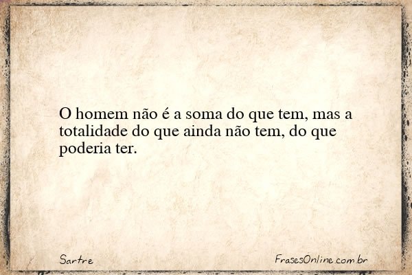 Frase de Sartre