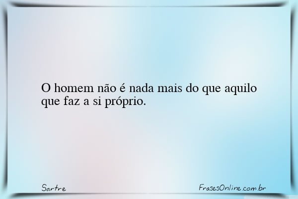 Frase de Sartre