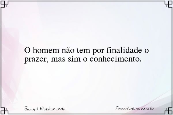 Frase de Swami Vivekananda