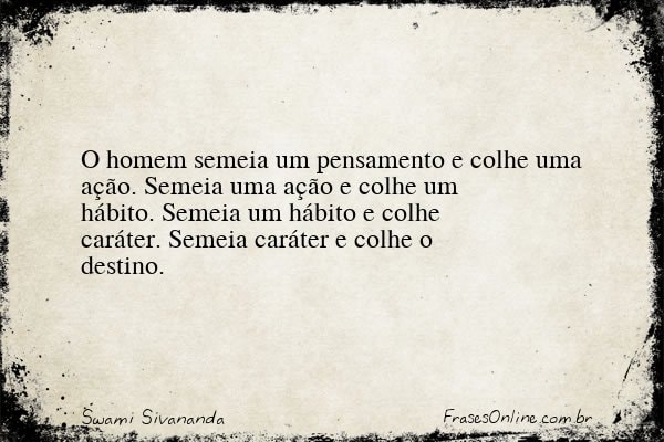 Frase de Swami Sivananda