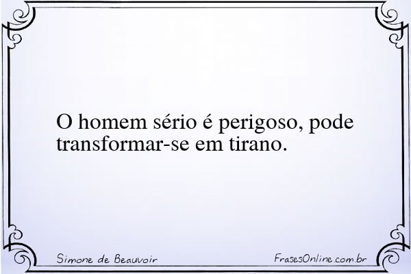 Frase de Simone de Beauvoir