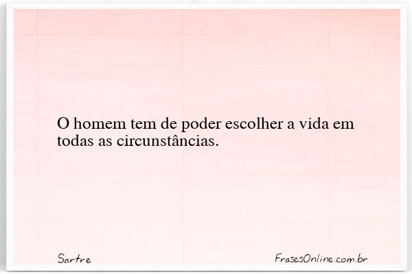 Frase de Sartre