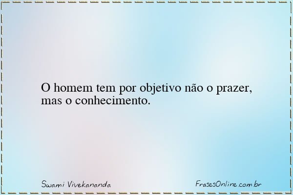 Frase de Swami Vivekananda