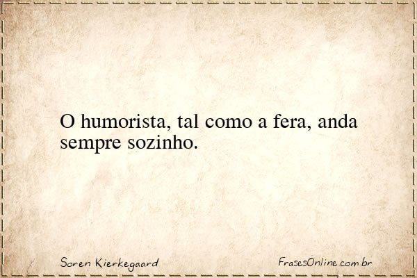 Frase de Soren Kierkegaard