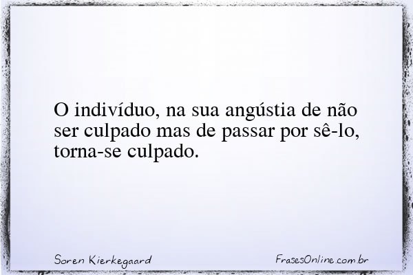 Frase de Soren Kierkegaard