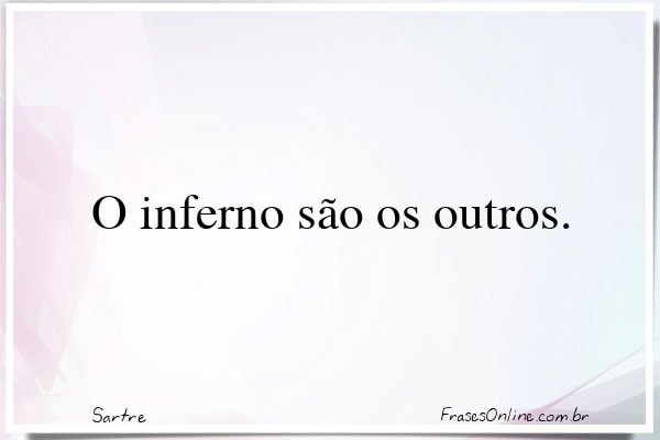 Frase de Sartre