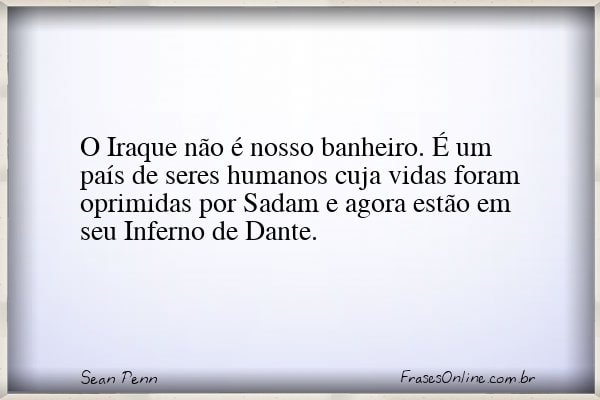 Frase de Sean Penn