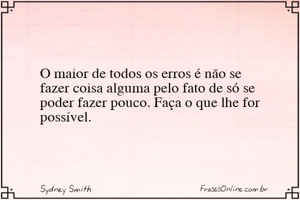 Frase de Sydney Smith