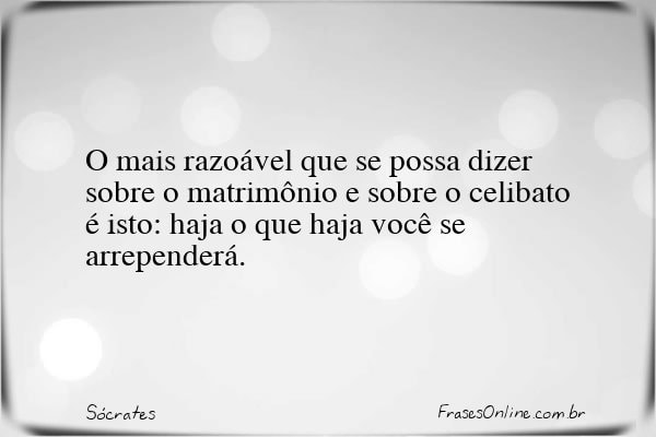 Frase de Sócrates
