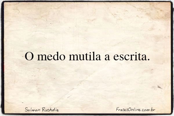 Frase de Salman Rushdie