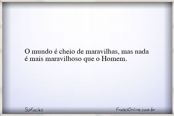 Frase de Sófocles