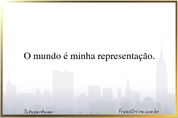 Frase de Schopenhauer