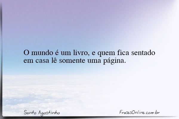 Frase de Santo Agostinho