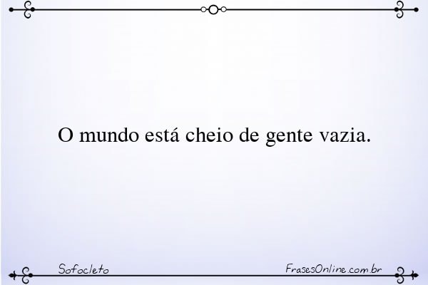 Frase de Sofocleto