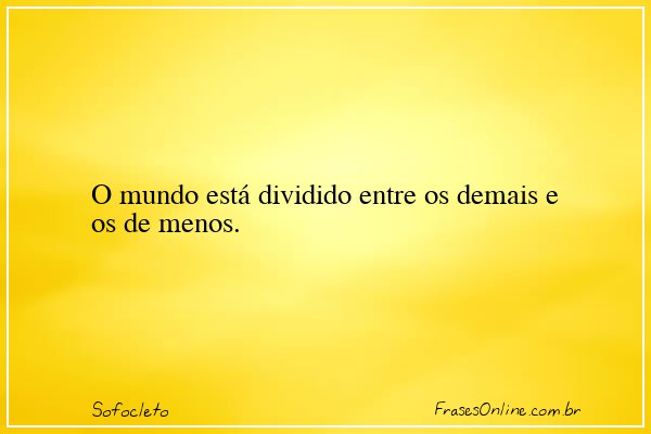 Frase de Sofocleto