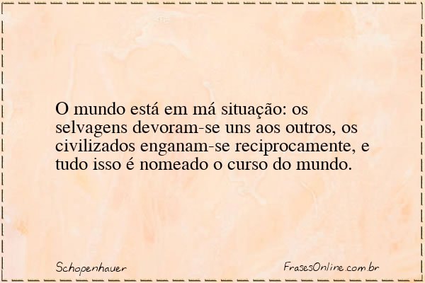 Frase de Schopenhauer