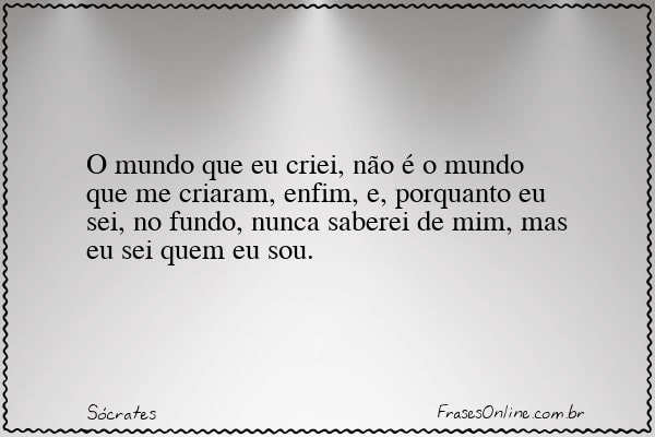 Frase de Sócrates
