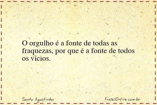 Frase de Santo Agostinho