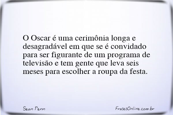 Frase de Sean Penn