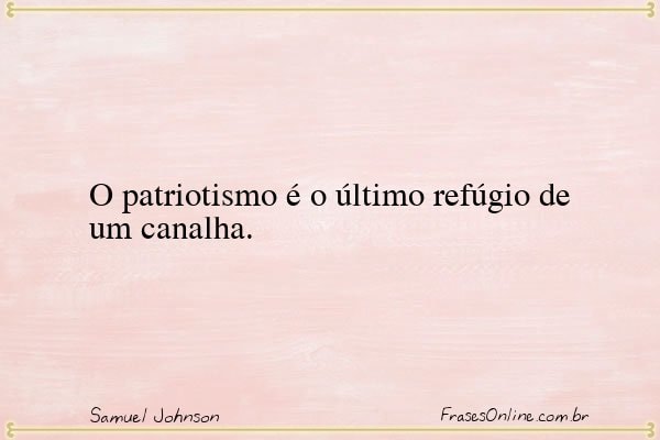 Frase de Samuel Johnson
