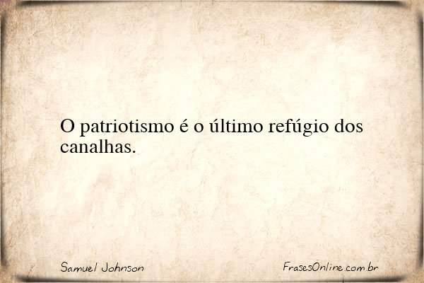 Frase de Samuel Johnson