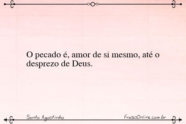 Frase de Santo Agostinho