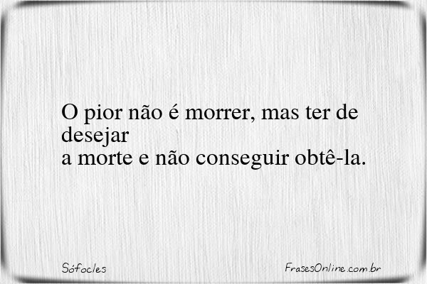 Frase de Sófocles