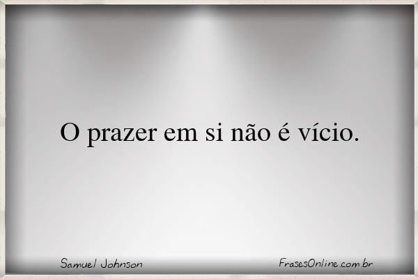 Frase de Samuel Johnson
