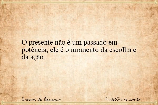 Frase de Simone de Beauvoir