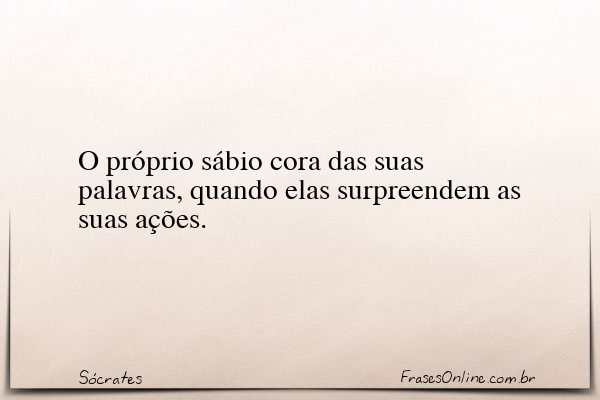Frase de Sócrates