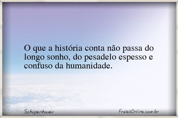 Frase de Schopenhauer