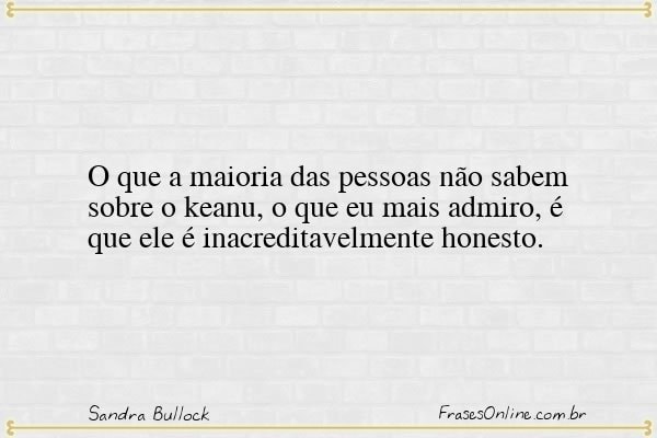 Frase de Sandra Bullock