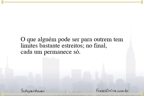 Frase de Schopenhauer